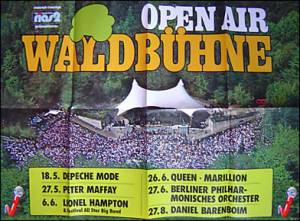 Poster - Queen in Berlin on 26.06.1986