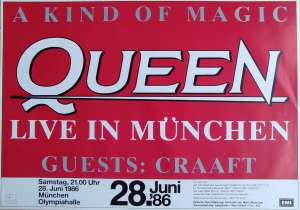 Poster - Queen in Munich on 28.06.1986