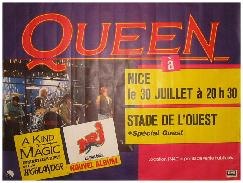 Queen in Frejus on 30.07.1986