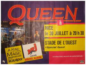 Poster - Queen in Frejus on 30.07.1986