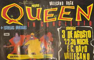 Poster - Queen in Madrid on 03.08.1986
