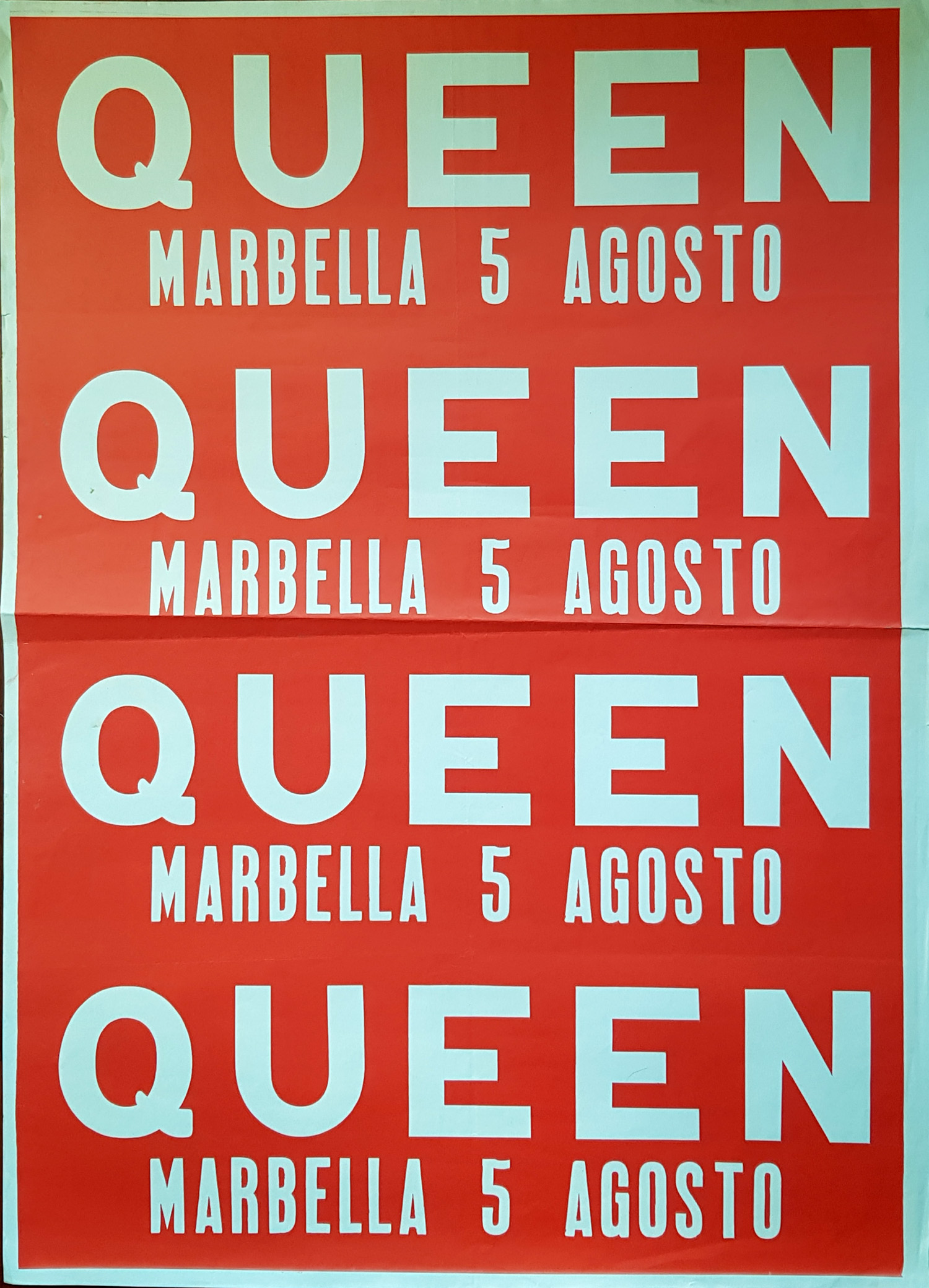 Queen in Marbella on 05.08.1986