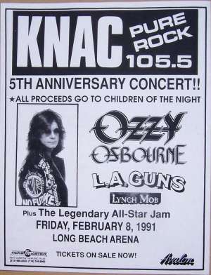 Poster - Brian at Children Of The Night - All Star Jam on 08.02.1991