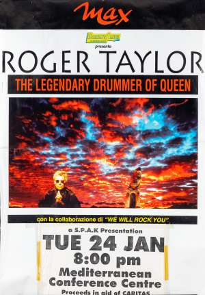 Poster - Queen in Valletta on 24.01.1995
