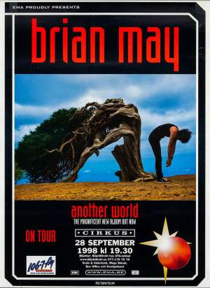 Poster - Brian May in Stockholm on 28.09.1998