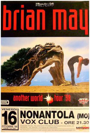 Poster - Brian May in Modena on 16.10.1998 (cancelled)