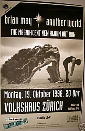 Poster - Brian May in Zürich on 19.10.1998