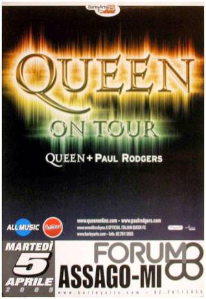 Poster - Queen + Paul Rodgers in Milan on 05.04.2005
