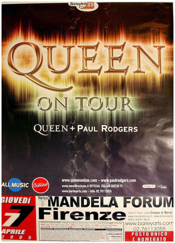 Queen + Paul Rodgers in Firenze on 07.04.2005