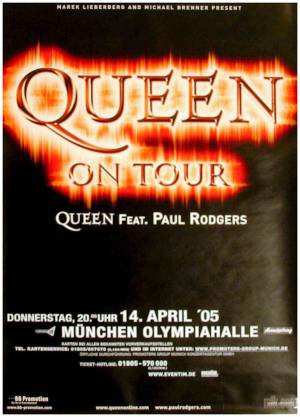 Poster - Queen + Paul Rodgers in Munich on 14.04.2005