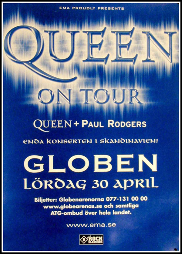Queen + Paul Rodgers in Stockholm on 30.04.2005