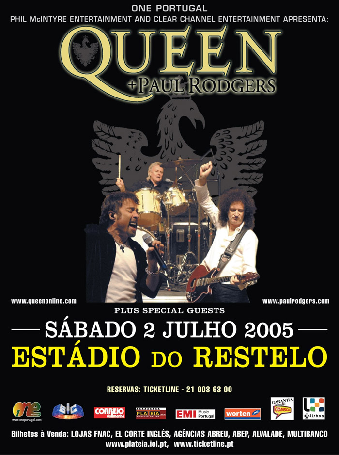 Queen + Paul Rodgers in Lisbon on 02.07.2005
