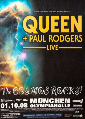 Poster - Queen + Paul Rodgers in Munich on 01.10.2008