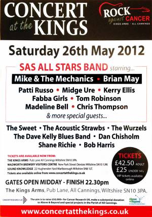 Poster - Brian May with Kerry Ellis in All Cannings on 26.05.2012