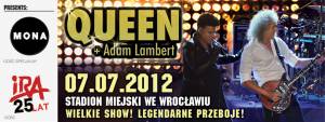 Poster - Queen + Adam Lambert in Wroclaw on 07.07.2012