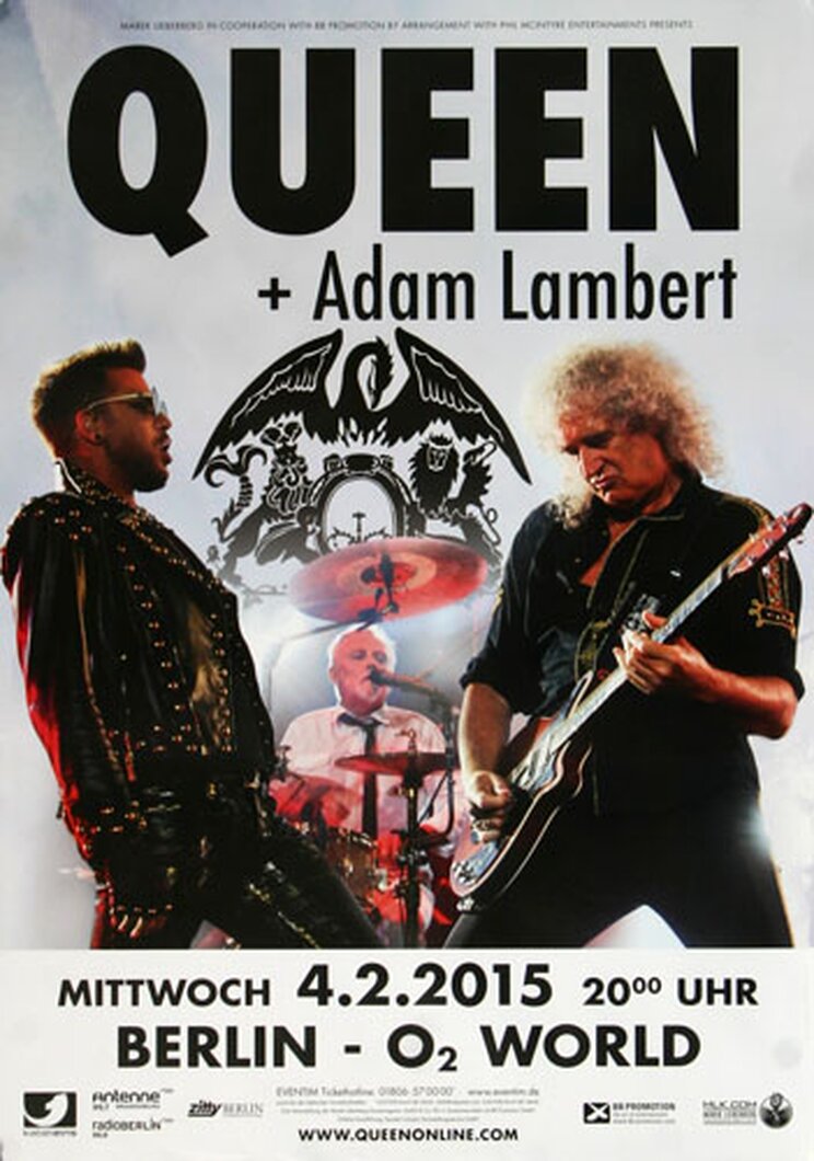 Queen + Adam Lambert in Berlin on 04.02.2015