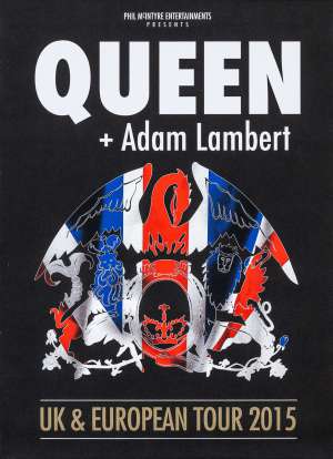 Poster - Queen + Adam Lambert on tour in 2015