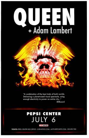 Poster - Queen + Adam Lambert in Denver on 06.07.2017