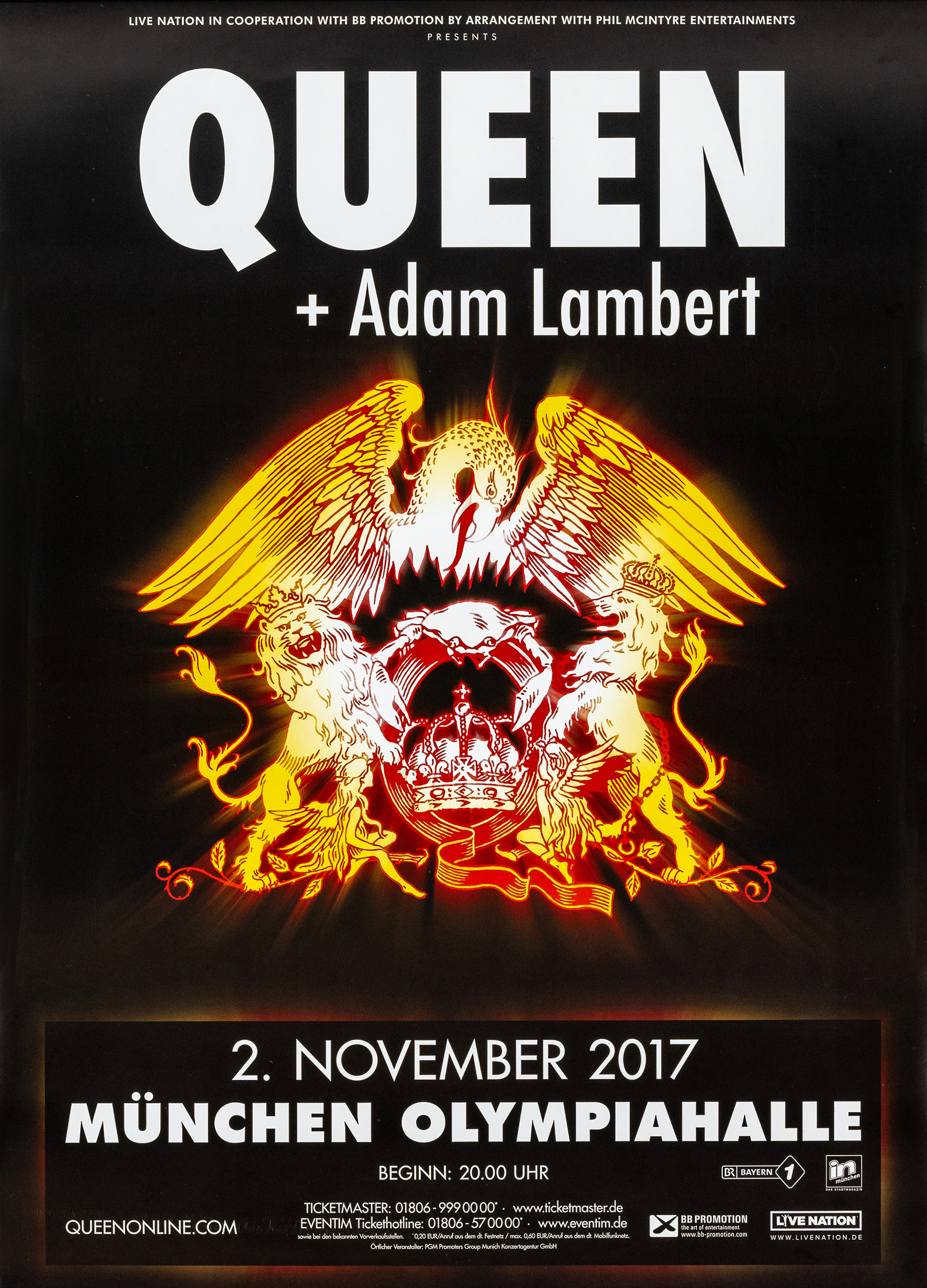 Queen + Adam Lambert in Munich on 02.11.2017