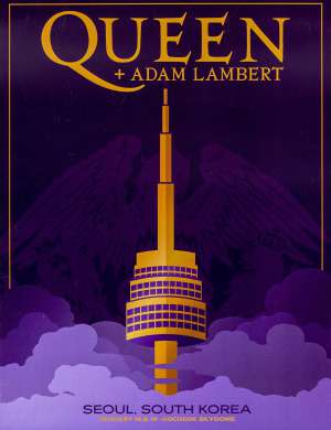 Poster - Queen + Adam Lambert in Seoul on 18.01.2020