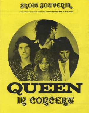 Early Queen show souvenir - yellow without photo (UK)