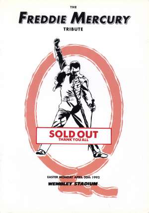 Freddie Mercury Tribute - unofficial program (UK)