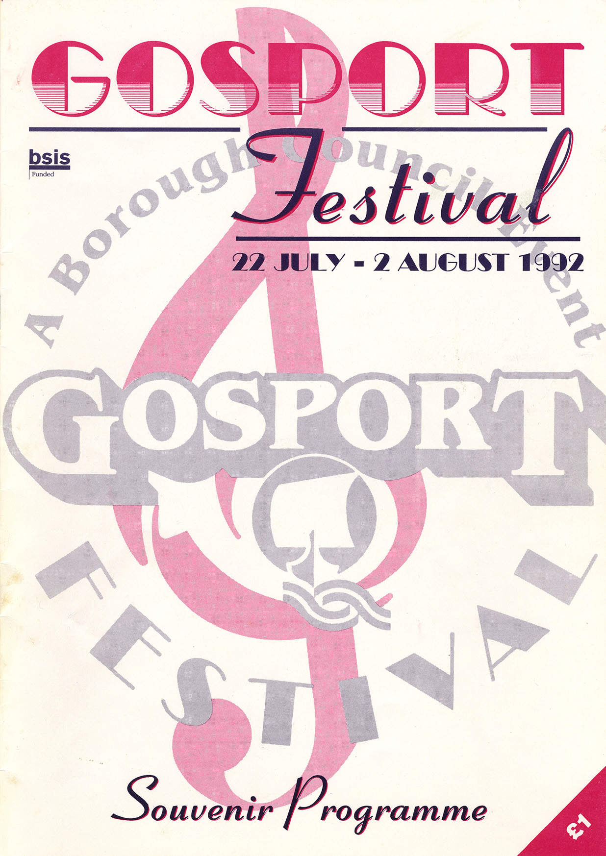 Gosport 1992 festival programme