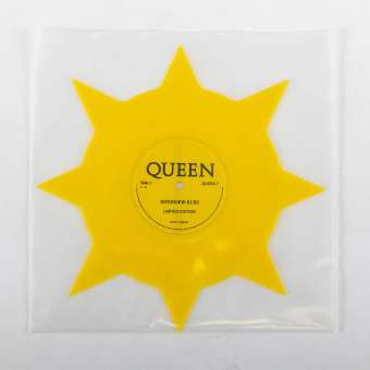 Queen - Yellow star-shaped interview disc [1981/1983]