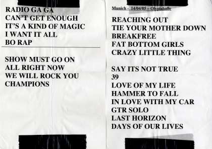 Setlist - Queen + Paul Rodgers - 14.04.2005 Munich, Germany