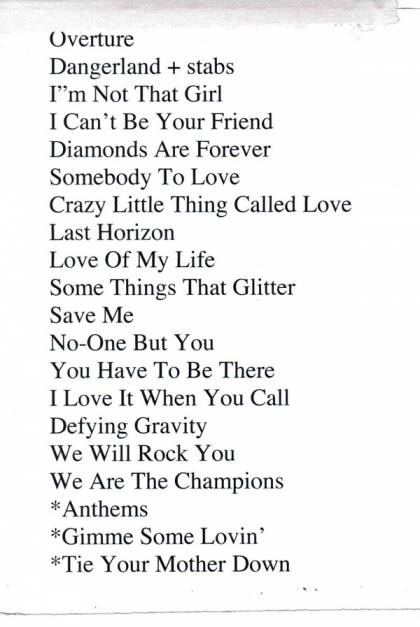 Setlist - Brian May - 11.06.2011 Hampton, UK
