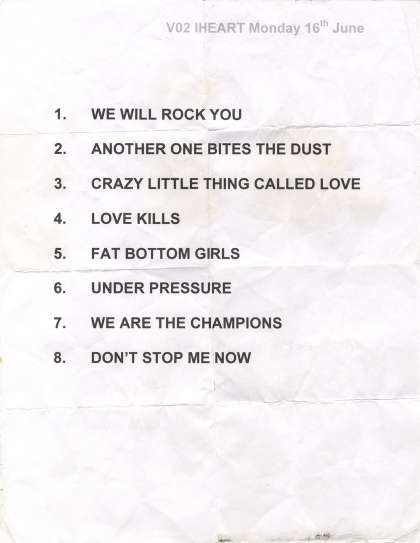 Setlist - Queen + Adam Lambert - 16.06.2014 Los Angeles, CA, USA - iHeartRadio Music Festival