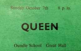 Queen at the Great Hall at the Oundle School - cancelled at the last moment