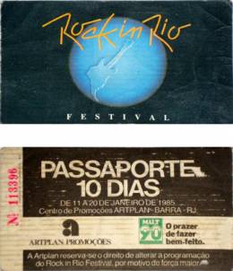 Special ticket for the whole Rock In Rio festival (10 days)