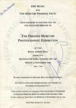Invite to the FM Photo Exhibition preview (London, UK)