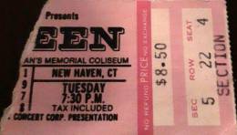 Ticket stub - Queen live at the Coliseum, New Haven, CT, USA [07.11.1978]