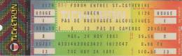 Ticket stub - Queen live at the Forum, Montreal, Canada [24.11.1981]