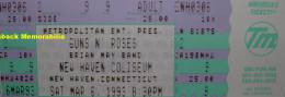 Ticket stub - Brian May live at the New Haven Coliseum, New Haven, CT, USA [06.03.1993]