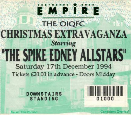 Ticket stub - Brian May live at the Shepherds Bush Empire, London, UK (with SAS Band) [17.12.1994]