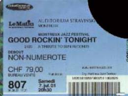 Ticket stub - Brian May live at the Stravinski Hall, Montreux, Switzerland (Montreux Jazz festival) [07.07.2001]
