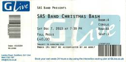 Ticket stub - The Cross live at the G Live, Guildford, UK (The Cross reunion) [07.12.2013]