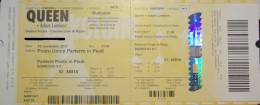 Ticket stub - Queen + Adam Lambert live at the Unipol Arena, Bologna, Italy [10.11.2017]