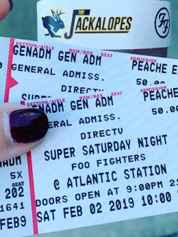 Ticket stub - Roger Taylor live at the Atlantic Station, Atlanta, GA, USA (Super Saturday Night with Foo Fighters) [02.02.2019]