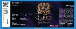 Ticket stub - Queen + Adam Lambert live at the Mercedes-Benz Arena, Berlin, Germany [24.06.2022]